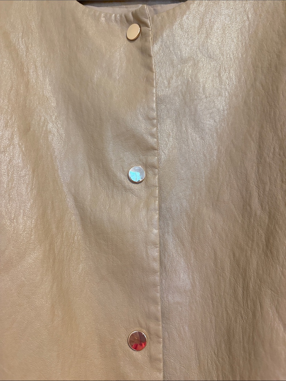 Chico's, Brioche Balloon Sleeve Faux Leather Jacket, 3.5 - Picture 6 of 9